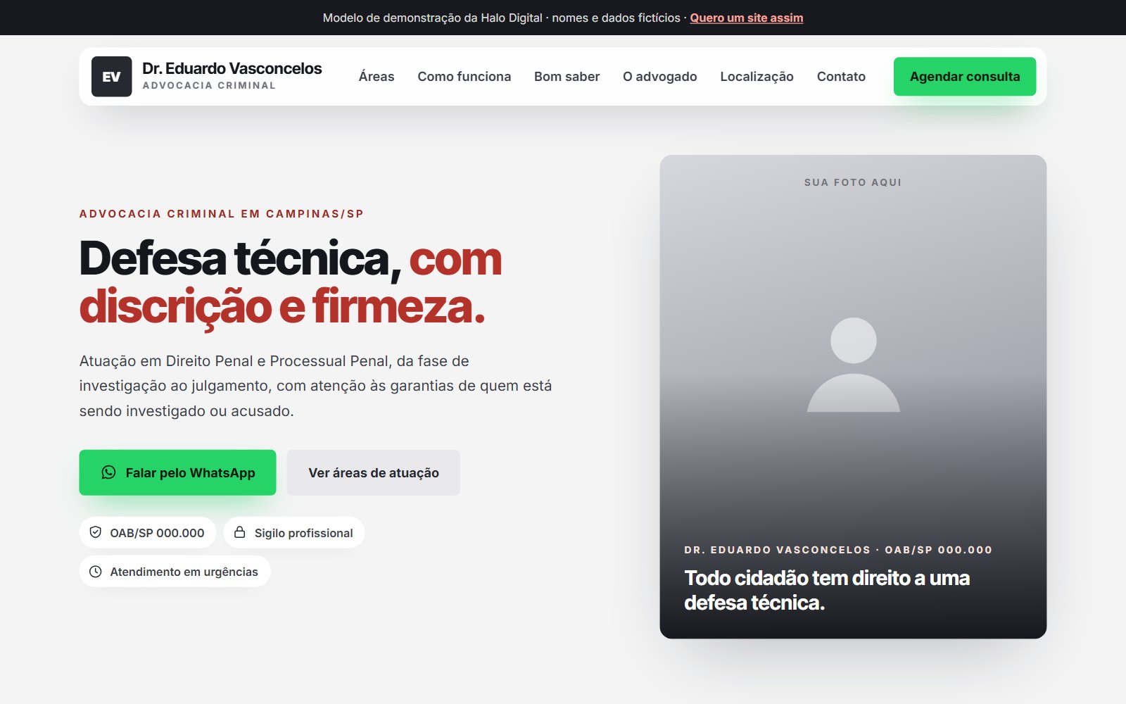 Prévia do modelo Advocacia criminal