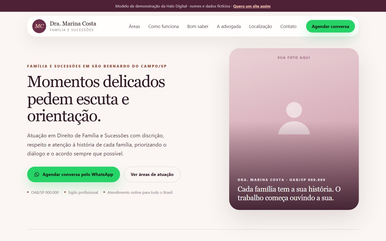 Prévia do modelo de Direito de Família